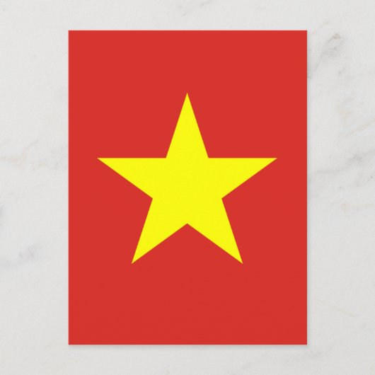 Vlag van Vietnam - Qutainc kboyt Nam Briefkaart (Voorkant)
