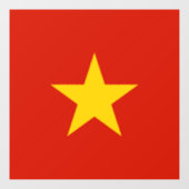 Vlag van Vietnam Raamsticker (Vel)