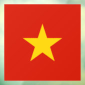 Vlag van Vietnam Raamsticker (Vel 3)