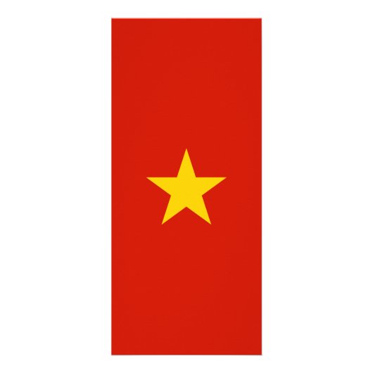 Vlag van Vietnam Reclamekaart (Voorkant)