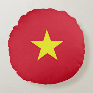 Vlag van Vietnam Rond Kussen
