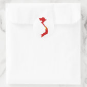 vlag van vietnam ronde sticker (Tas)