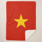 Vlag van Vietnam Sherpa Deken (Voorkant)