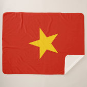 Vlag van Vietnam Sherpa Deken (Voorkant (horizontaal))