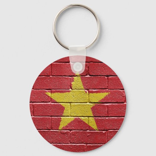 Vlag van Vietnam Sleutelhanger (Voorkant)