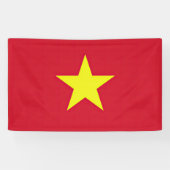 Vlag van Vietnam Spandoek (Horizontaal)