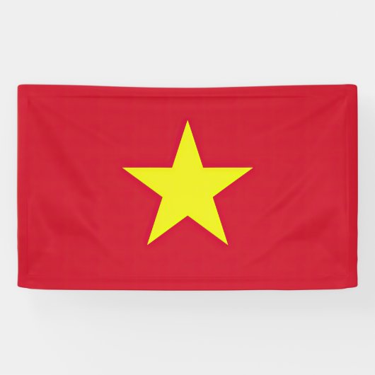 Vlag van Vietnam Spandoek (Horizontaal)