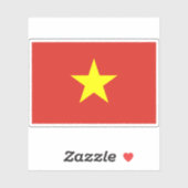 Vlag van Vietnam Sticker (Vel)