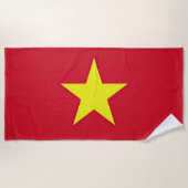 Vlag van Vietnam Strandlaken (Voorkant)