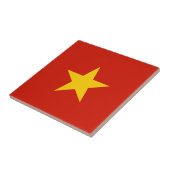 Vlag van Vietnam Tegeltje (Zijkant)