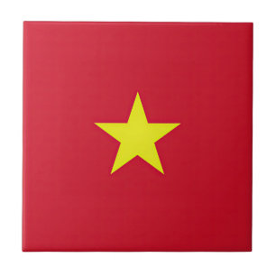 Vlag van Vietnam Tegeltje
