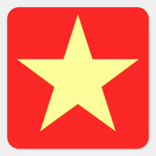 Vlag van Vietnam Vierkante Sticker