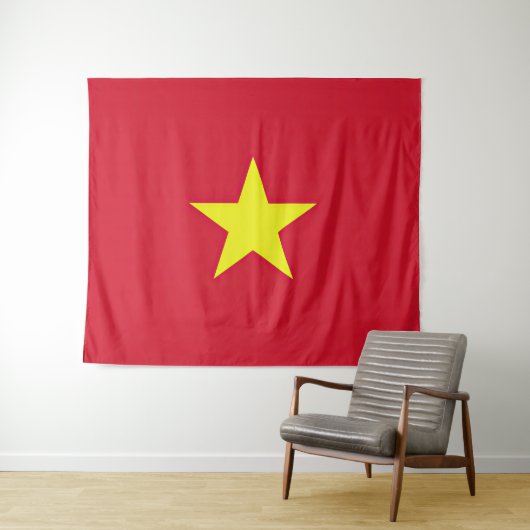 Vlag van Vietnam Wandkleed (In Situ (horizontaal))