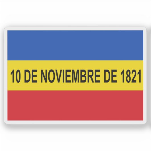 Vlag van Villa de Los Santos, Panama Sticker (Voorkant)