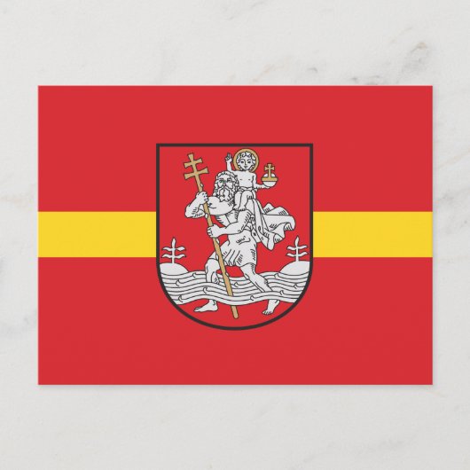 Vlag van Vilnius, Briefkaart Litouwen (Voorkant)