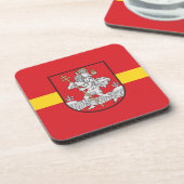 Vlag van Vilnius, Litouwen Beverage Coaster Bier Onderzetter (Linkerzijde)
