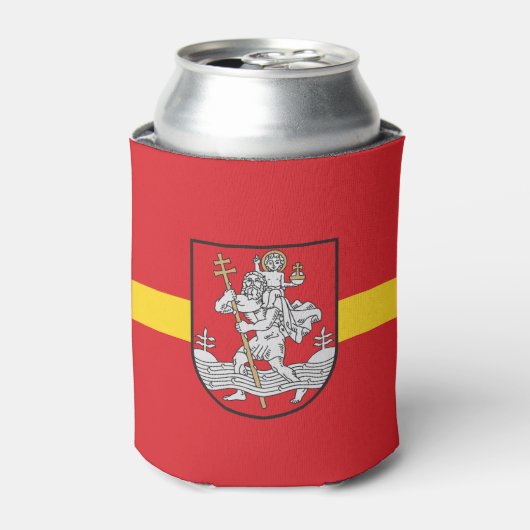 Vlag van Vilnius, Litouwen Blikje Koeler (Blikje Voorkant)