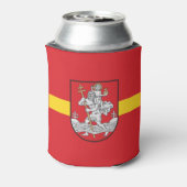 Vlag van Vilnius, Litouwen Blikje Koeler (Blikje Achterkant)