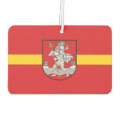 Vlag van Vilnius, Litouwen Cufflinks Luchtverfrisser (Achterkant)