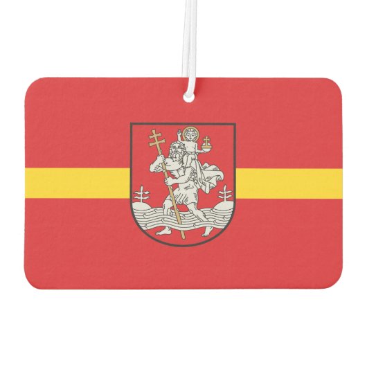 Vlag van Vilnius, Litouwen Cufflinks Luchtverfrisser (Achterkant)