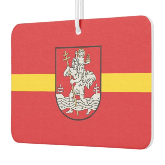 Vlag van Vilnius, Litouwen Cufflinks Luchtverfrisser (Links)