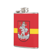 Vlag van Vilnius, Litouwen Hip Flask Heupfles (Links)