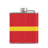 Vlag van Vilnius, Litouwen Hip Flask Heupfles (Achterkant)