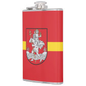 Vlag van Vilnius, Litouwen Hip Flask Heupfles (Links)