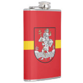 Vlag van Vilnius, Litouwen Hip Flask Heupfles (Rechts)