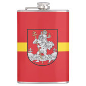 Vlag van Vilnius, Litouwen Hip Flask Heupfles (Voorkant)