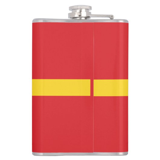 Vlag van Vilnius, Litouwen Hip Flask Heupfles (Achterkant)
