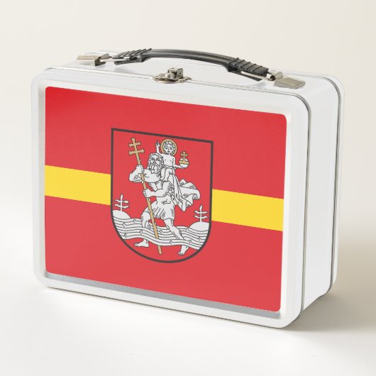 Vlag van Vilnius, Litouwen Metal Lunch Box (Voorkant)