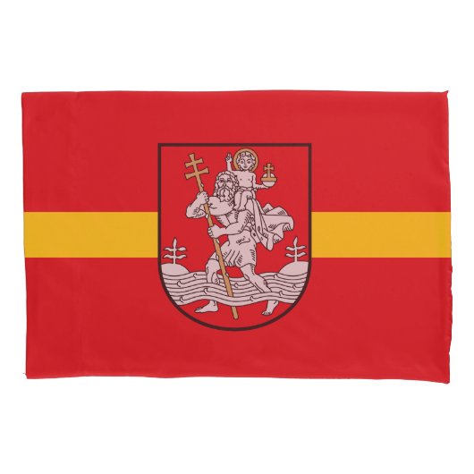 Vlag van Vilnius, Litouwen Pillowcase Kussensloop (Voorkant)