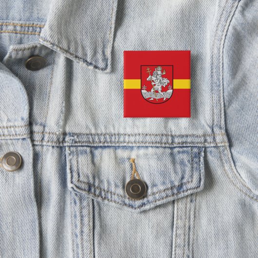 Vlag van Vilnius, Litouwen Pinback Button (In situ)