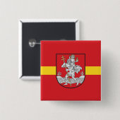 Vlag van Vilnius, Litouwen Pinback Button (Voorkant /achterkant)