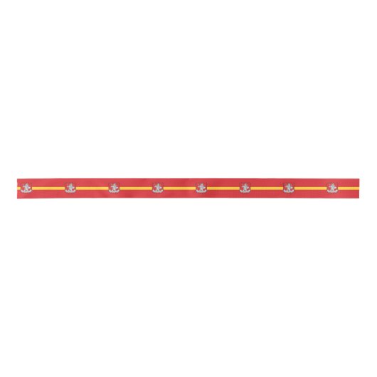 Vlag van Vilnius, Litouwen Satin Ribbon Satijnen Lint (Voorkant)