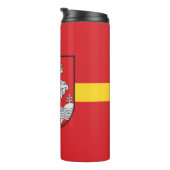Vlag van Vilnius, Litouwen Thermal Tumbler Thermosbeker (Geroteerd rechts)