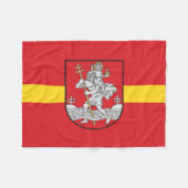 Vlag van Vilnius, Litouwse vliegenbank Fleece Deken (Voorkant (Horizontaal))