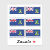 vlag van Virgin Islander Sticker (Vel)
