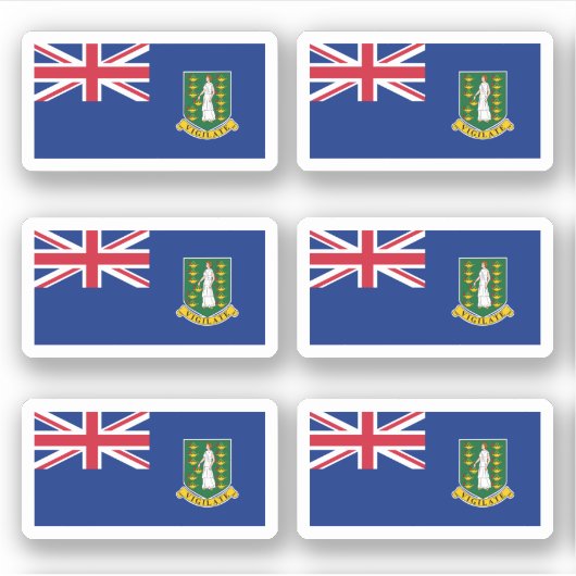 vlag van Virgin Islander Sticker (Voorkant)