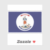 Vlag van Virginia (1861-1865) Sticker (Vel)