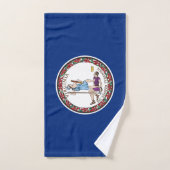 Vlag van Virginia Bad Handdoek (Handdoek)