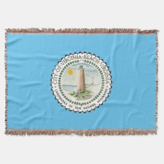 vlag van Virginia Beach Deken (Voorkant)