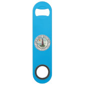 vlag van Virginia Beach (Virginia) Speed Flessenopener (Achterkant)