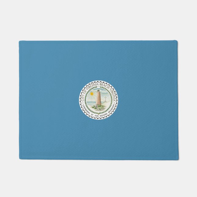 Vlag van Virginia Beach (Virginia, VS) Deurmat (Voorkant)