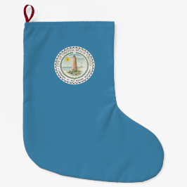 Vlag van Virginia Beach (Virginia, VS) Grote Kerstsok