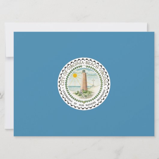 Vlag van Virginia Beach (Virginia, VS) Kaart (Voorkant)