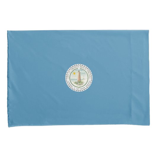 Vlag van Virginia Beach (Virginia, VS) Kussensloop (Voorkant-Rechts)