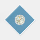 Vlag van Virginia Beach (Virginia, VS) Servet (Hoek)