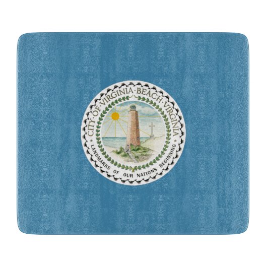 Vlag van Virginia Beach (Virginia, VS) Snijplank (Voorkant)